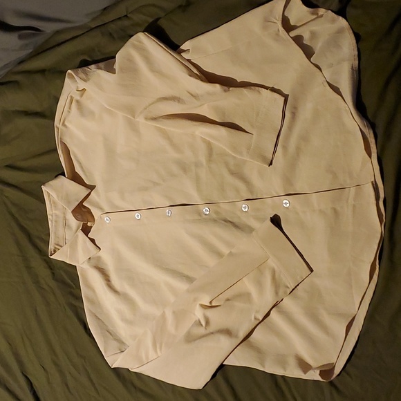Cream button down pants set - Picture 2 of 3